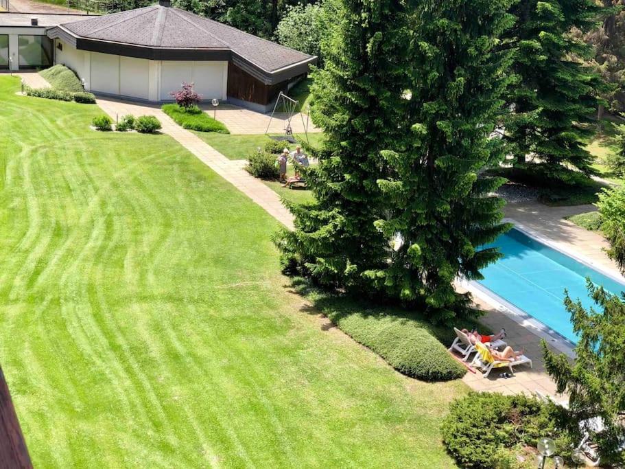 Modern Laax Apt, Swimming Pools, Wellness & Tennis Bagian luar foto