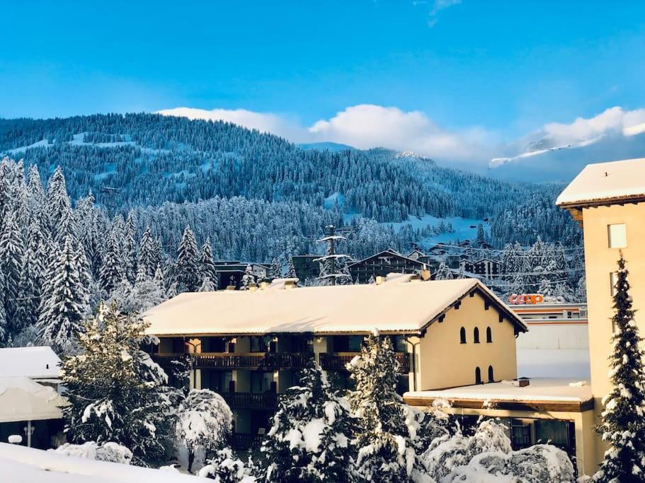 Modern Laax Apt, Swimming Pools, Wellness & Tennis Bagian luar foto