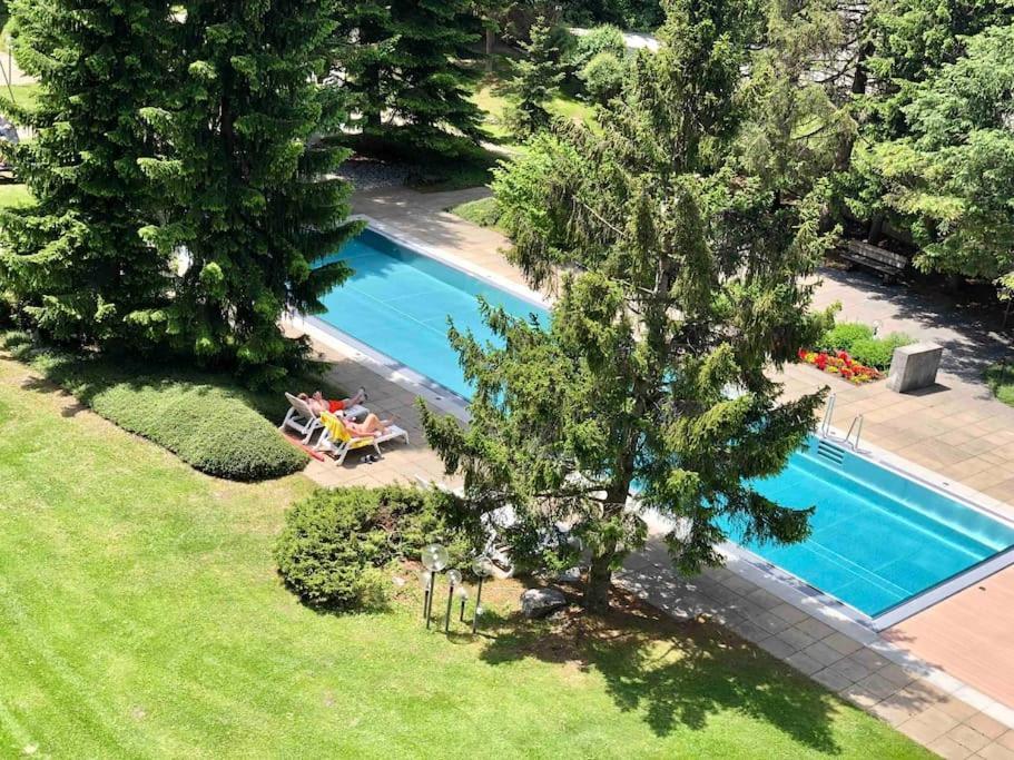 Modern Laax Apt, Swimming Pools, Wellness & Tennis Bagian luar foto